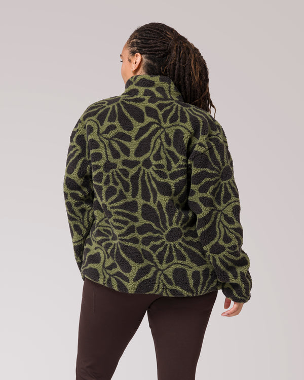 Shop Wildflowers Full Zip High Pile Fleece Inspired by Parks | fern