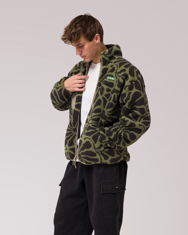 Shop Wildflowers Full Zip High Pile Fleece Inspired by Parks | fern