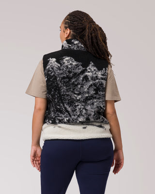 Shop Winter Moose Reversible Vest Inspired by our National Parks | black-berry