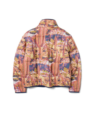 Shop Women's Saguaro Cacti Quilted Jacket Inspired by Desert Parks | multi-color