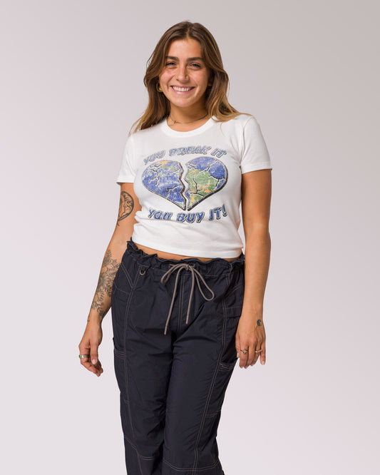 Shop Women's You Break It Mini Tee Inspiring to Restore Public Lands | marshmallow