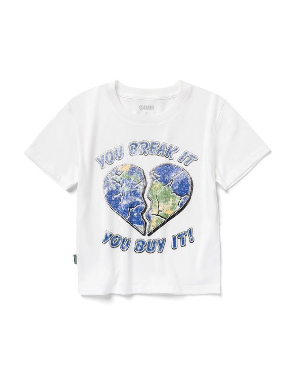 Shop Women's You Break It Mini Tee Inspiring to Restore Public Lands | marshmallow