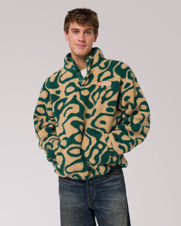 Shop Yellowstone Geysers Trail High Pile Fleece Inspired by Yellowstone National Park | green