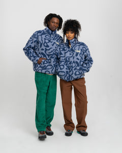 shop yellowstone geysers trail high pile fleece inspired by yellowstone national park | blue-bone