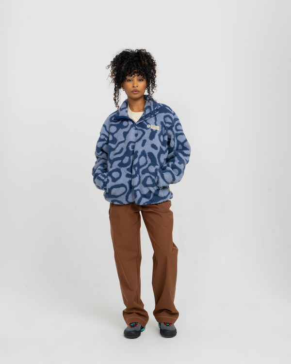 Shop Yellowstone Geysers Trail High Pile Fleece Inspired by Yellowstone National Park | blue-bone