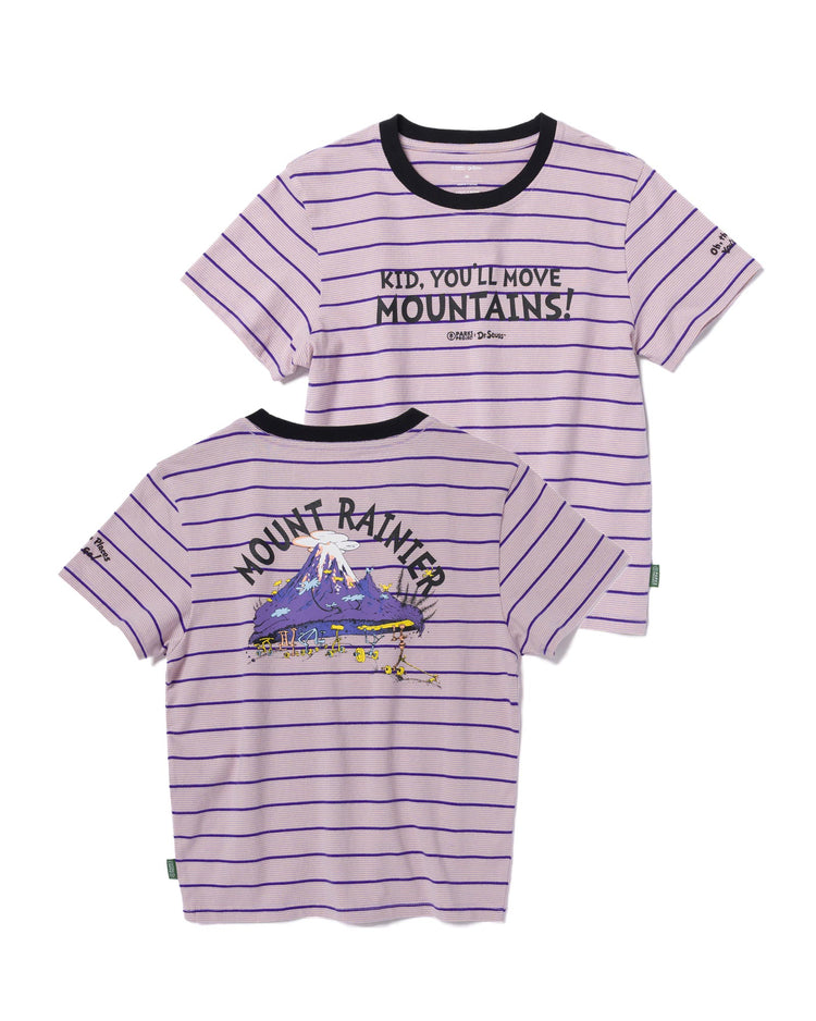 Shop Dr.Seuss x Parks Project Rainier Striped Women's Baby Tee | purple-stripe