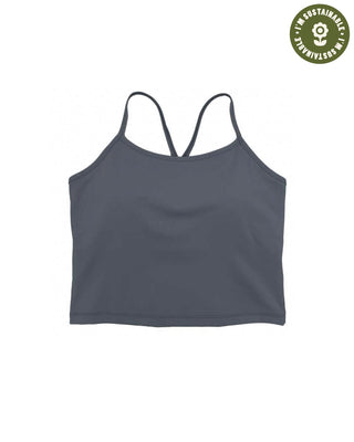 Shop Blue Stone Recycled Cropped Tank Inspired by our National Parks | stone-blue