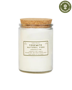 shop yosemite lodgepole pine candle inspired by yosemite national park | clear